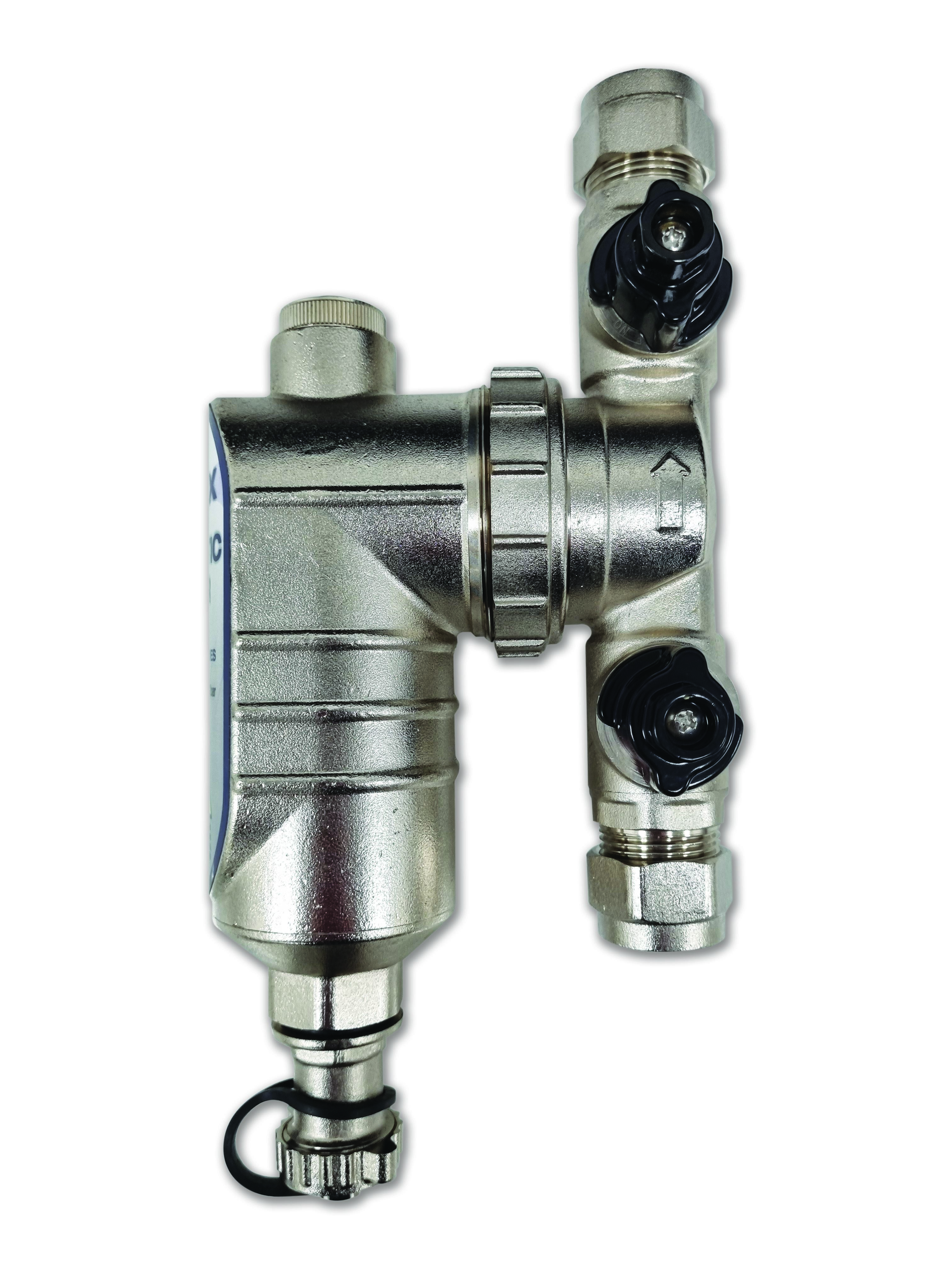 ONYX 22MM BRASS MAGNETIC FILTER WITH VALVES